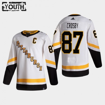 Camisola Pittsburgh Penguins Sidney Crosby 87 2020-21 Reverse Retro Authentic - Criança